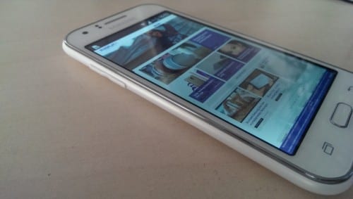 Samsung Galaxy J1 side